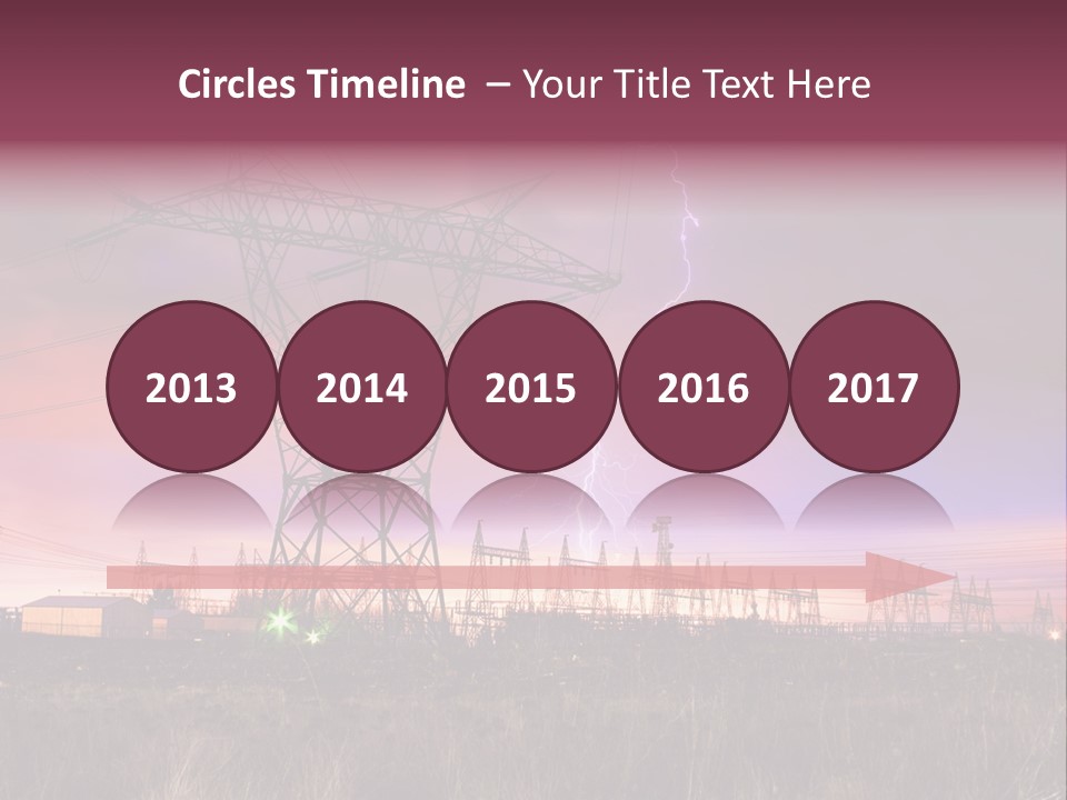 High Cable Arc PowerPoint Template