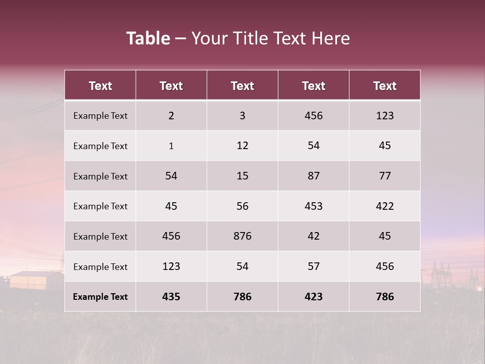 High Cable Arc PowerPoint Template