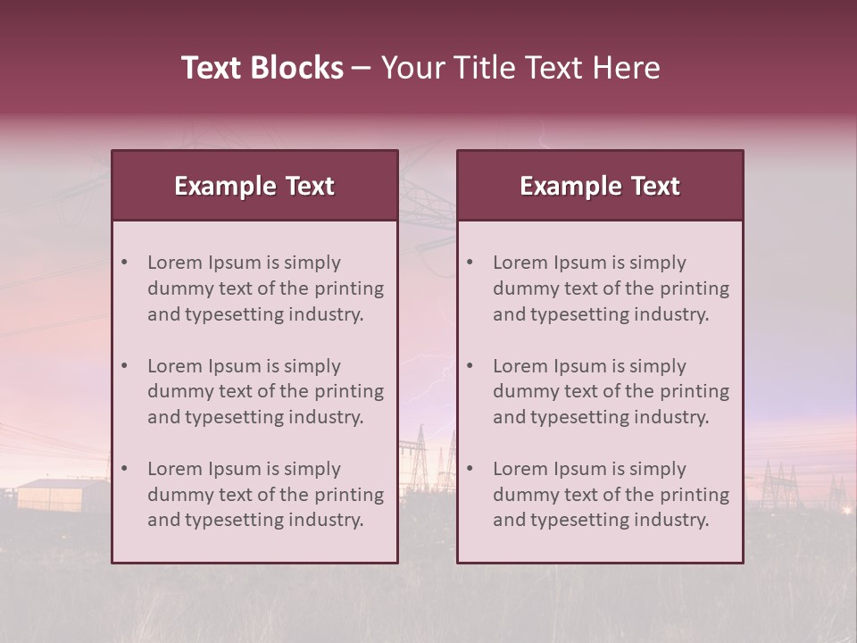 High Cable Arc PowerPoint Template