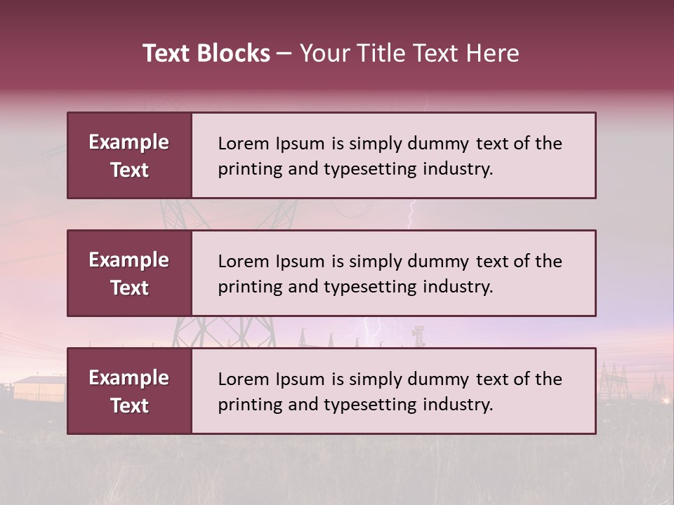 High Cable Arc PowerPoint Template