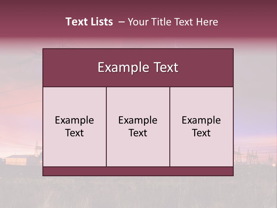 High Cable Arc PowerPoint Template