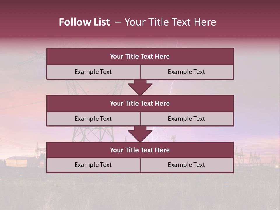High Cable Arc PowerPoint Template