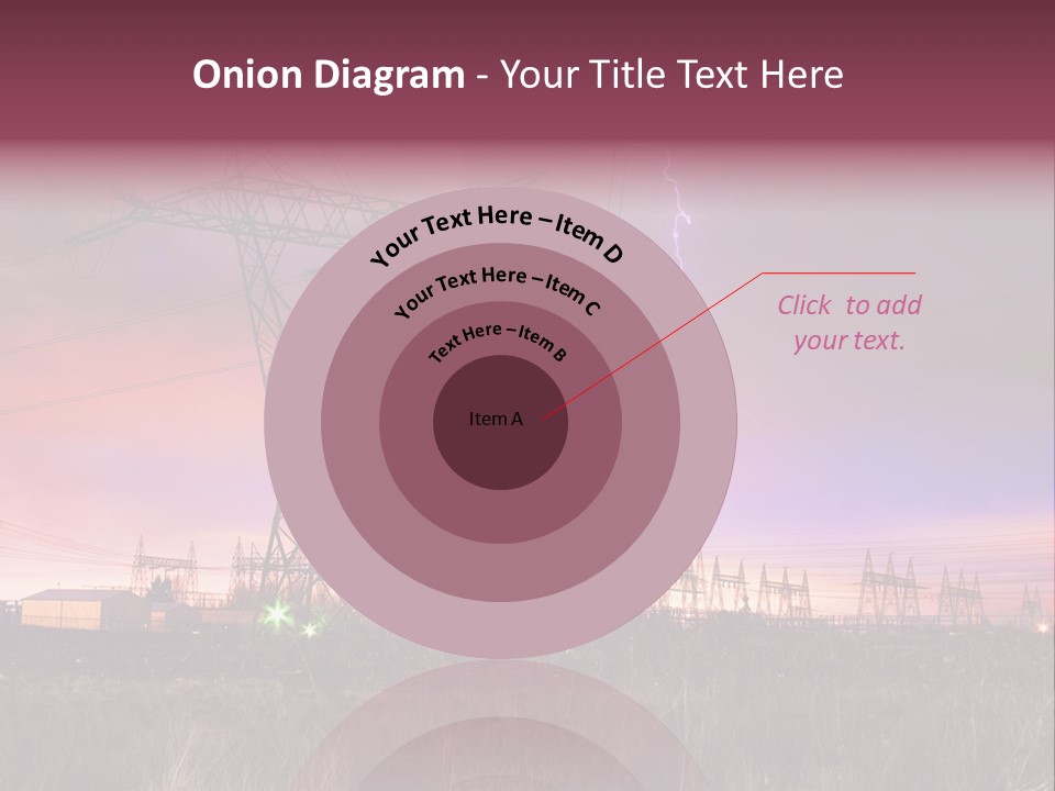 High Cable Arc PowerPoint Template