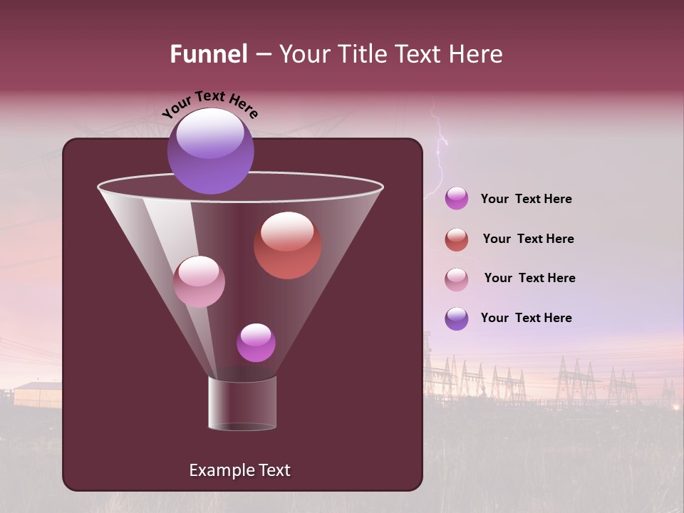 High Cable Arc PowerPoint Template