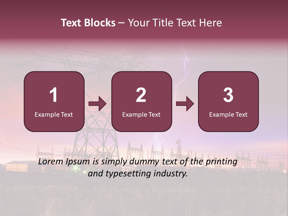 High Cable Arc PowerPoint Template