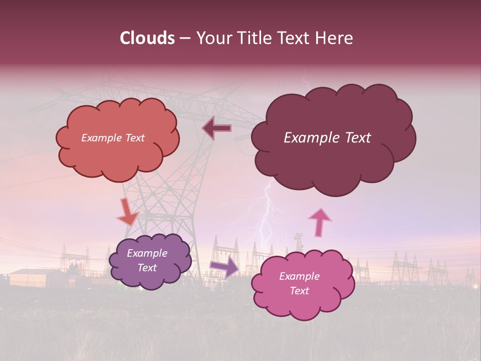 High Cable Arc PowerPoint Template