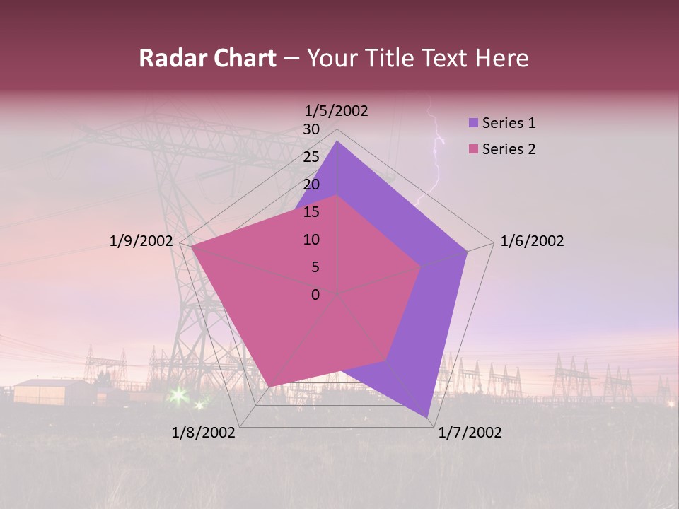 High Cable Arc PowerPoint Template