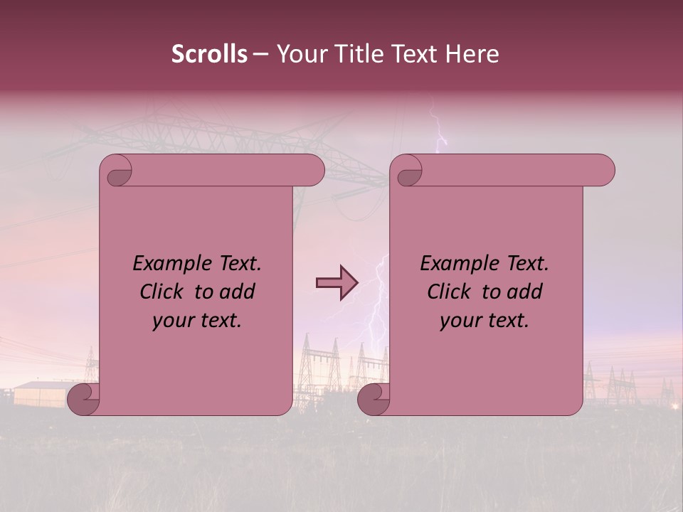 High Cable Arc PowerPoint Template