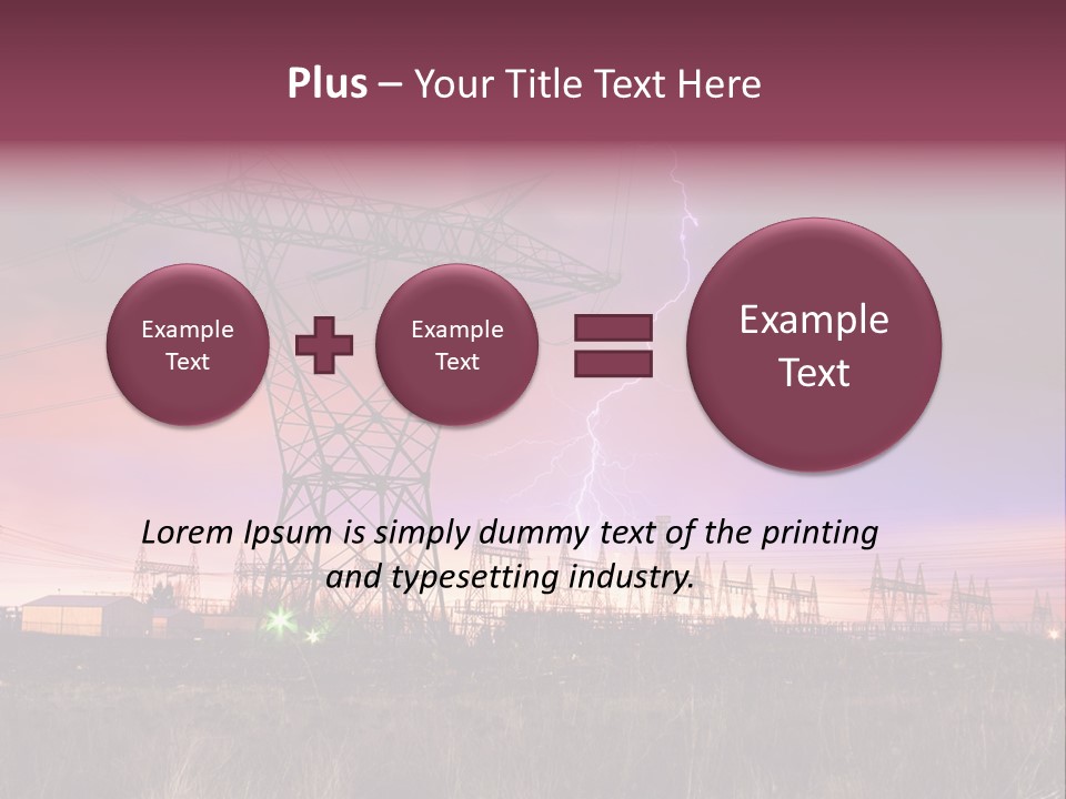High Cable Arc PowerPoint Template
