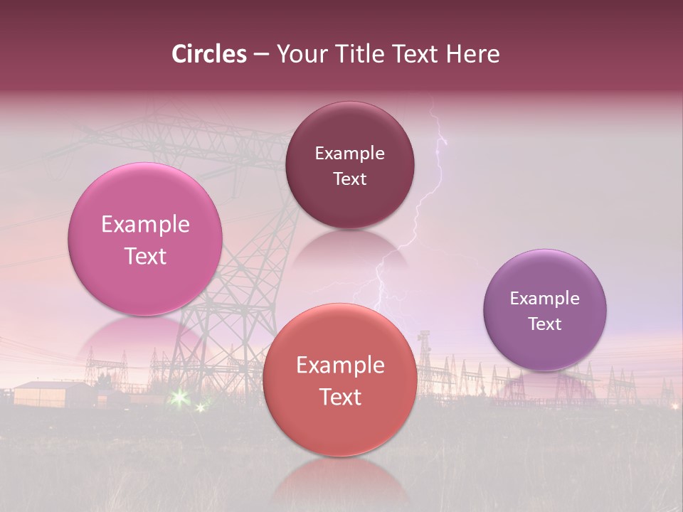 High Cable Arc PowerPoint Template