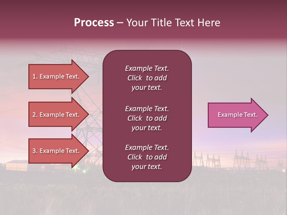 High Cable Arc PowerPoint Template