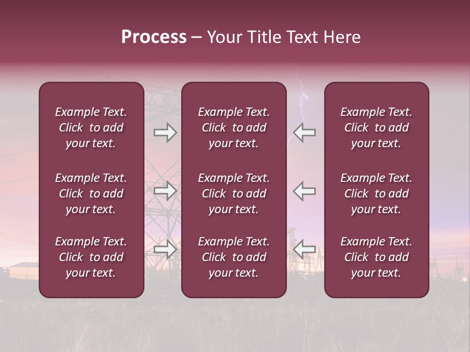 High Cable Arc PowerPoint Template
