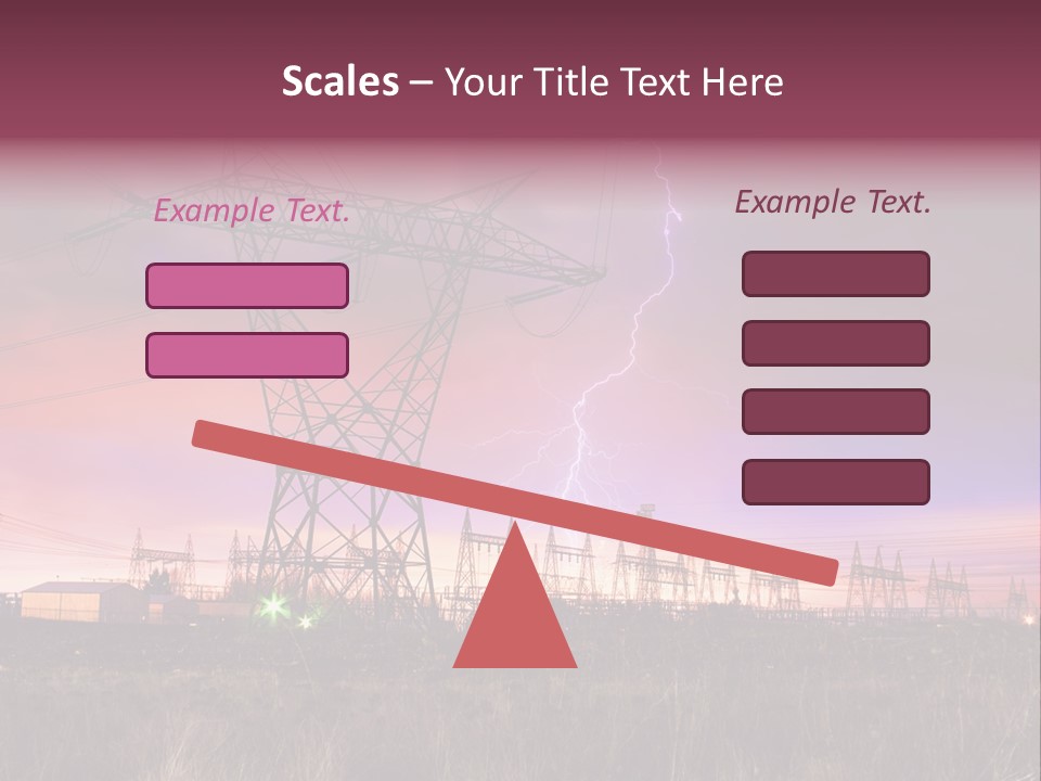 High Cable Arc PowerPoint Template