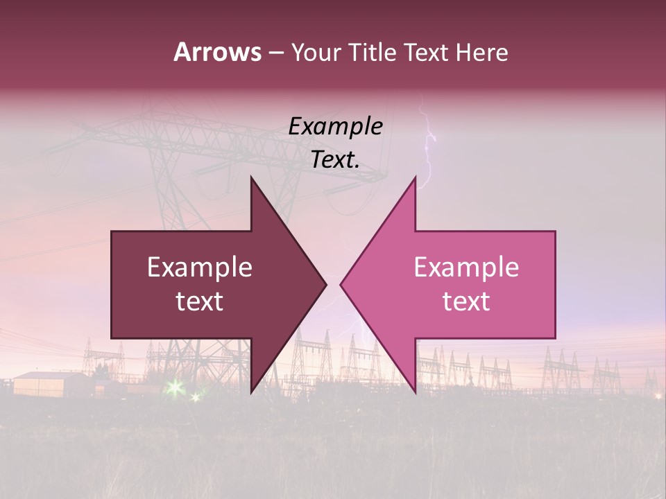 High Cable Arc PowerPoint Template