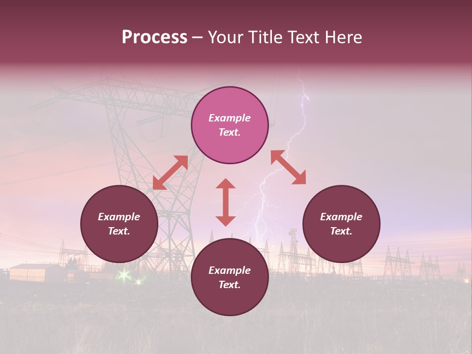 High Cable Arc PowerPoint Template