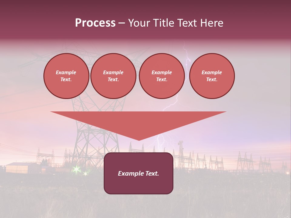 High Cable Arc PowerPoint Template