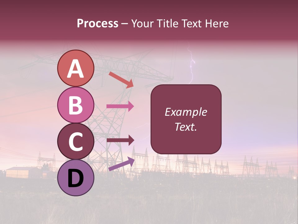 High Cable Arc PowerPoint Template