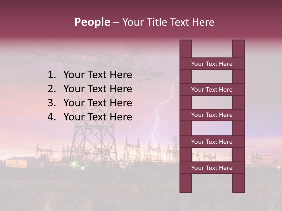 High Cable Arc PowerPoint Template