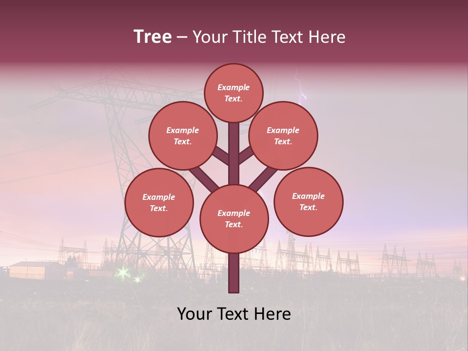 High Cable Arc PowerPoint Template