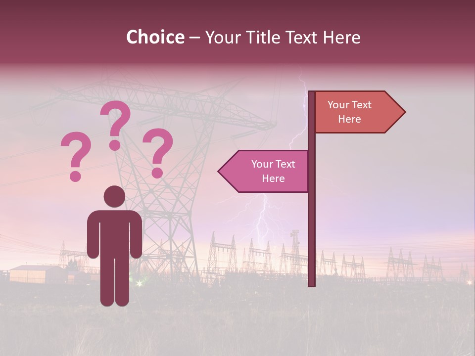High Cable Arc PowerPoint Template