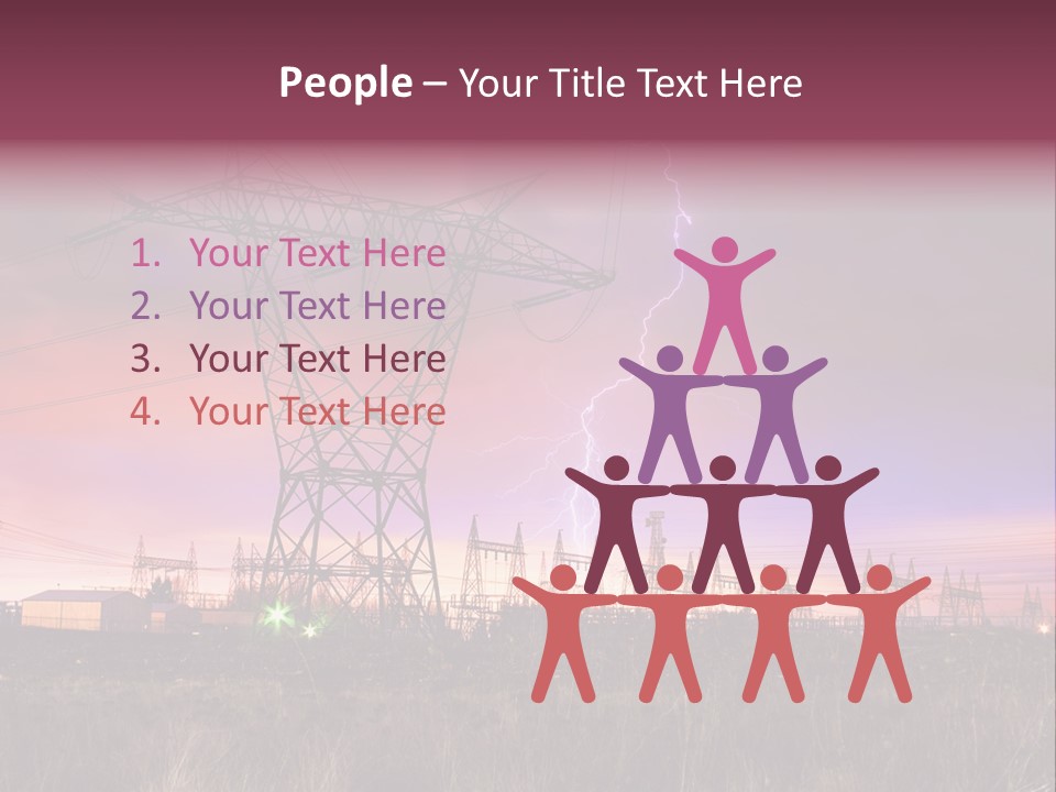 High Cable Arc PowerPoint Template