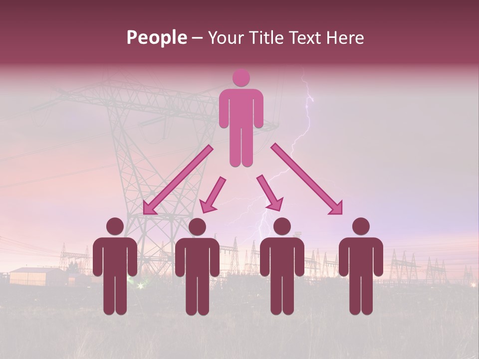 High Cable Arc PowerPoint Template