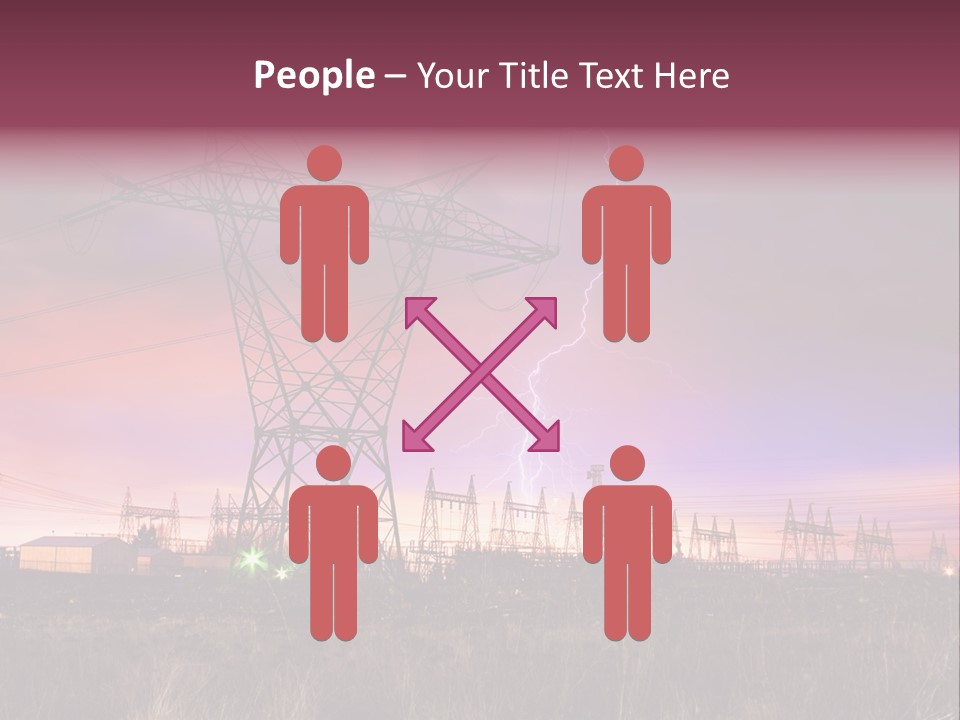 High Cable Arc PowerPoint Template