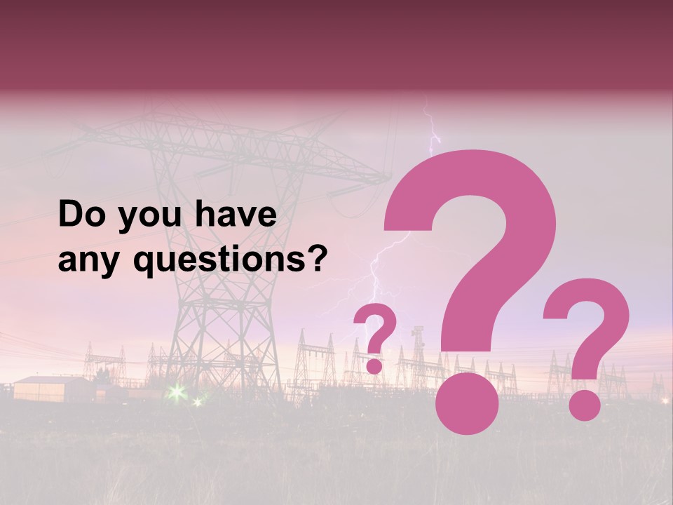 High Cable Arc PowerPoint Template