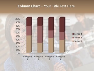 A Woman Standing In Front Of A Group Of People PowerPoint Template