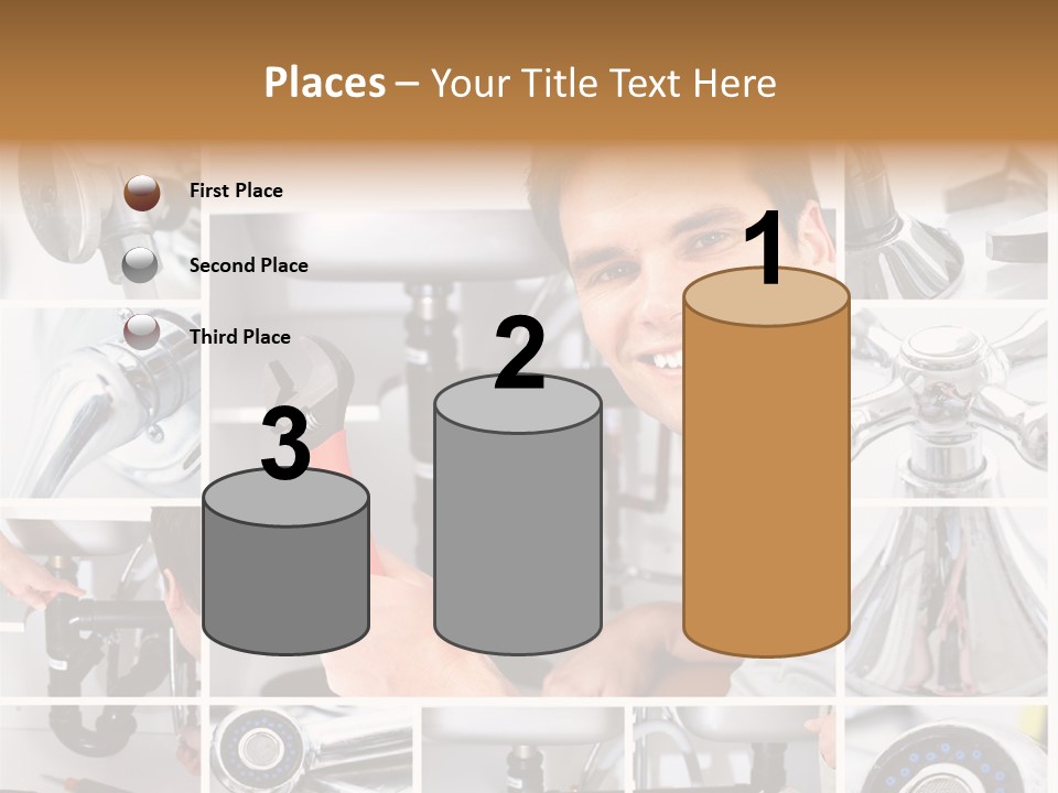 Cute Mattress Woman PowerPoint Template