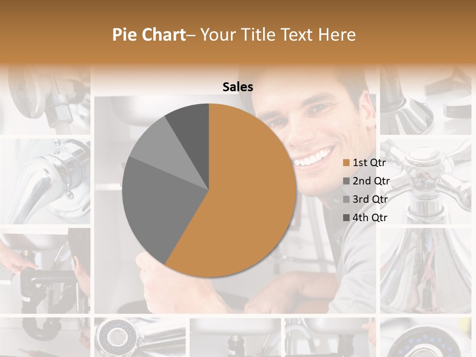 Cute Mattress Woman PowerPoint Template
