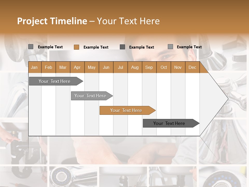Cute Mattress Woman PowerPoint Template