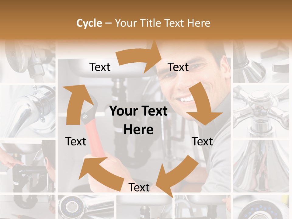 Cute Mattress Woman PowerPoint Template