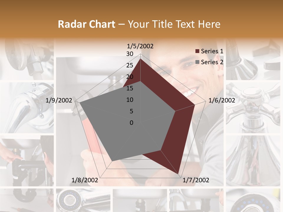 Cute Mattress Woman PowerPoint Template
