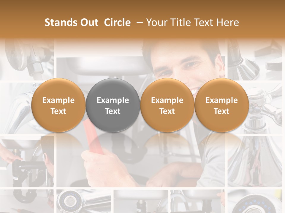 Cute Mattress Woman PowerPoint Template