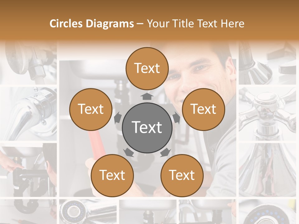 Cute Mattress Woman PowerPoint Template