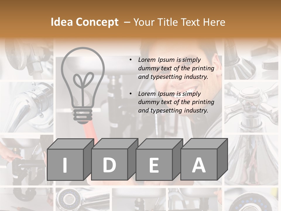 Cute Mattress Woman PowerPoint Template