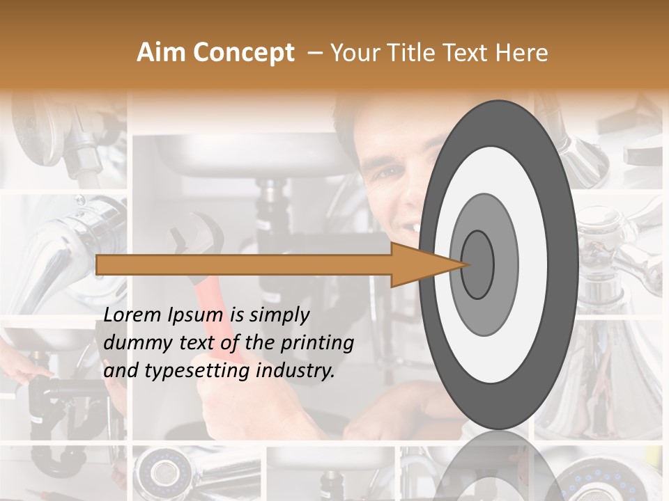 Cute Mattress Woman PowerPoint Template