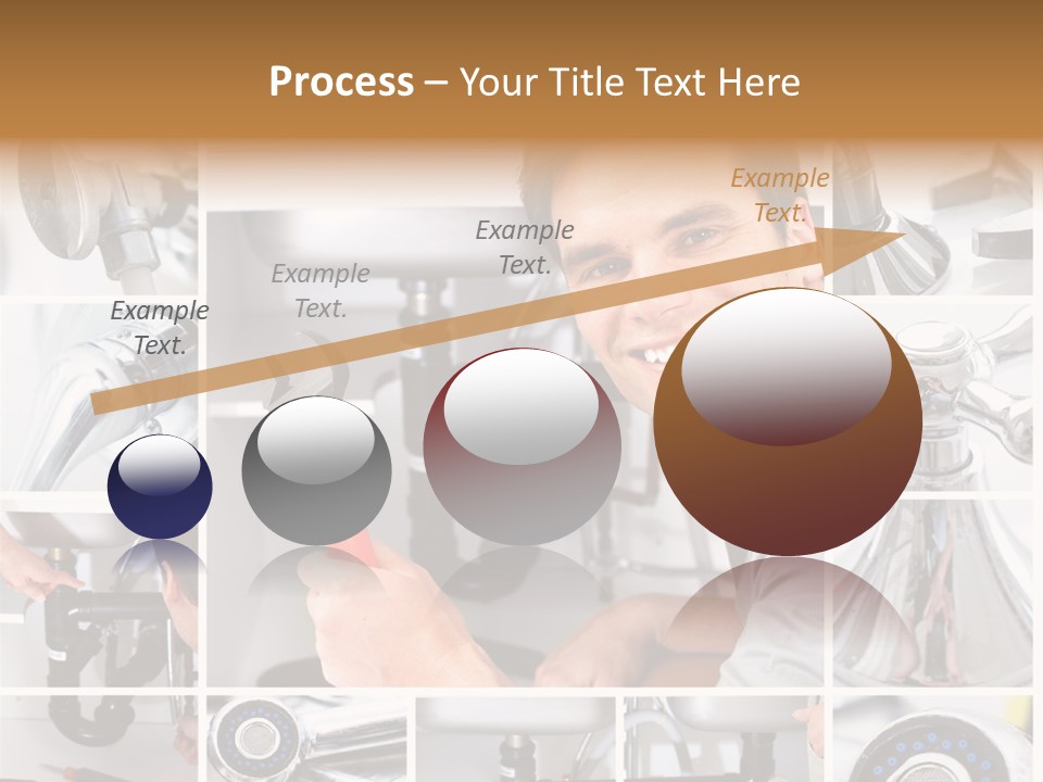 Cute Mattress Woman PowerPoint Template