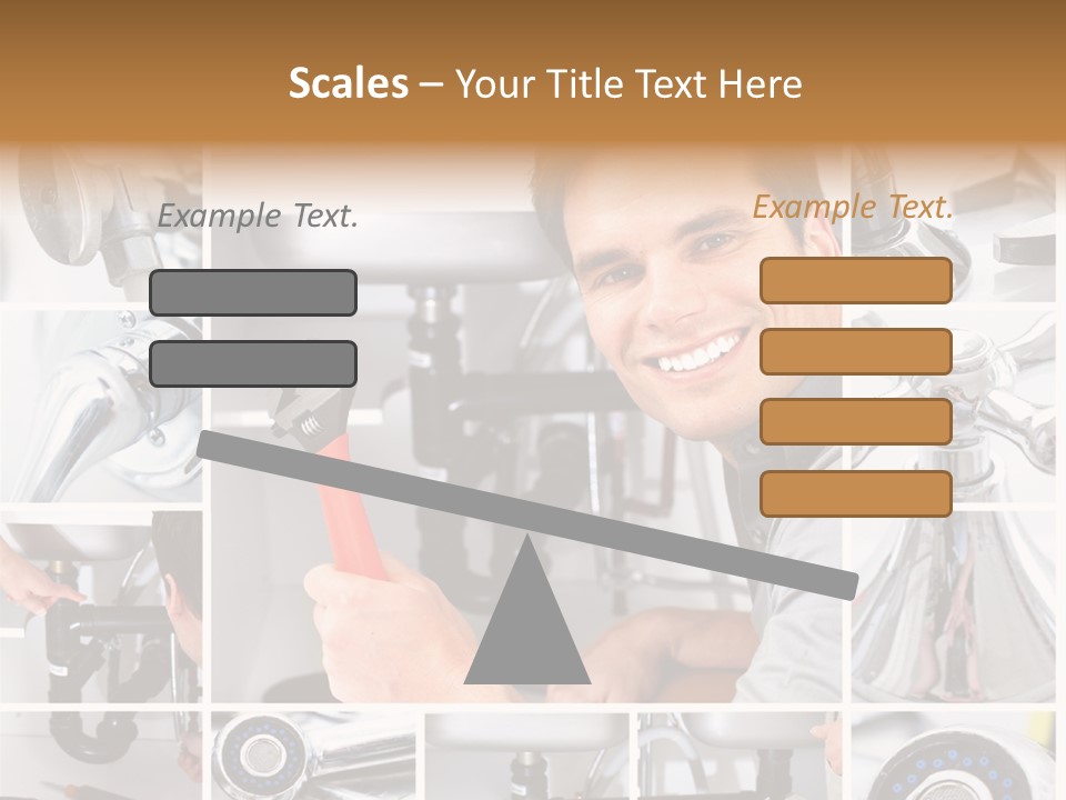 Cute Mattress Woman PowerPoint Template