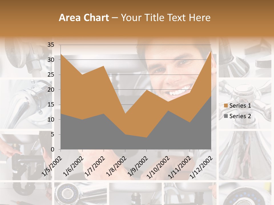 Cute Mattress Woman PowerPoint Template