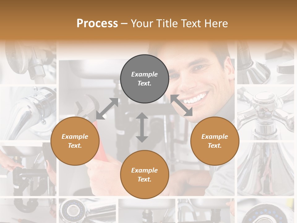 Cute Mattress Woman PowerPoint Template