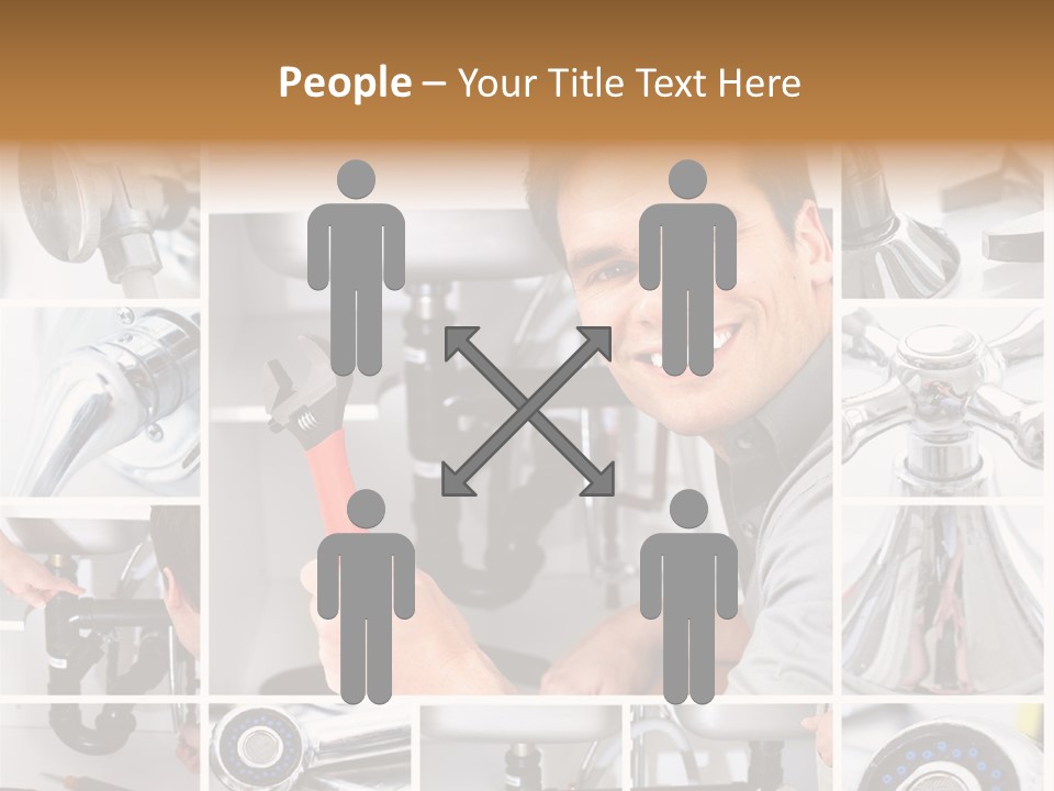 Cute Mattress Woman PowerPoint Template