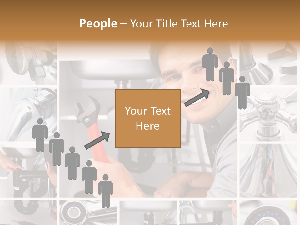 Cute Mattress Woman PowerPoint Template