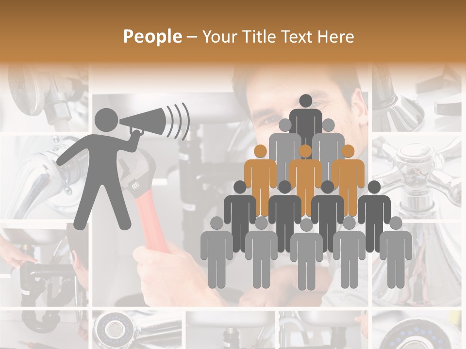 Cute Mattress Woman PowerPoint Template