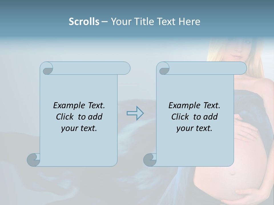 Touching Copyspace Parenthood PowerPoint Template