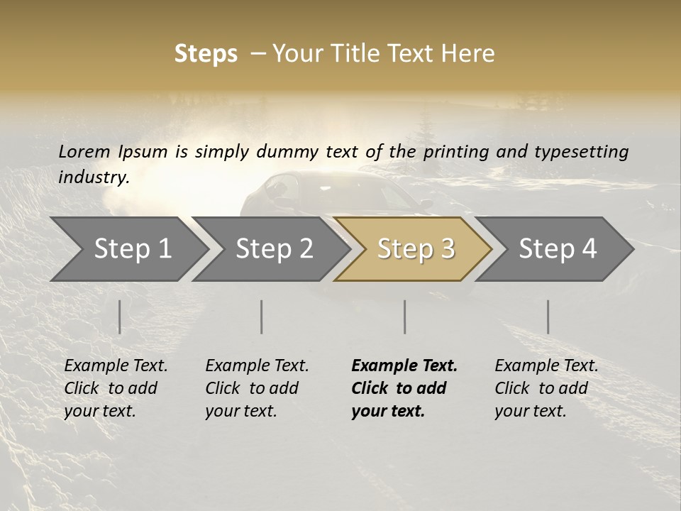 Transportation Street Clean PowerPoint Template