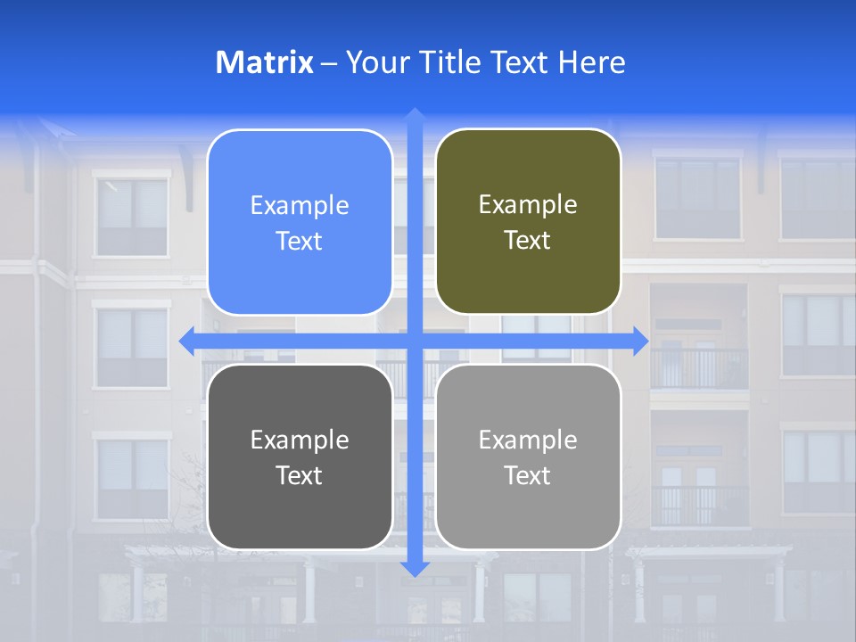 A Picture Of A Building With Cars Parked In Front Of It PowerPoint Template