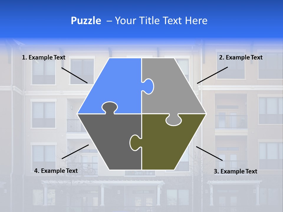 A Picture Of A Building With Cars Parked In Front Of It PowerPoint Template