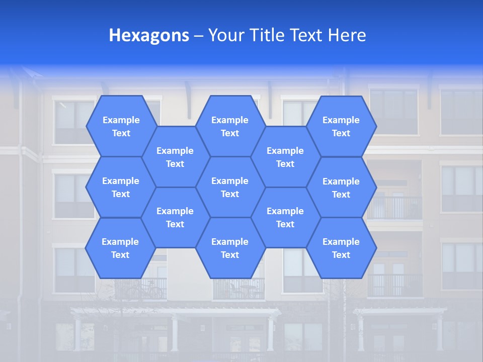 A Picture Of A Building With Cars Parked In Front Of It PowerPoint Template